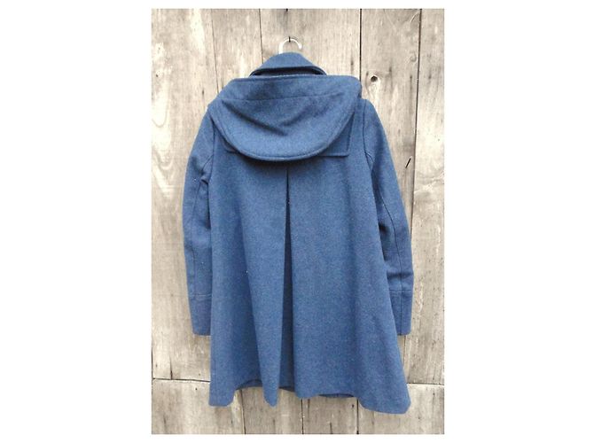 Cappotto duffle Gloverall blu lana e nylon - vista 2