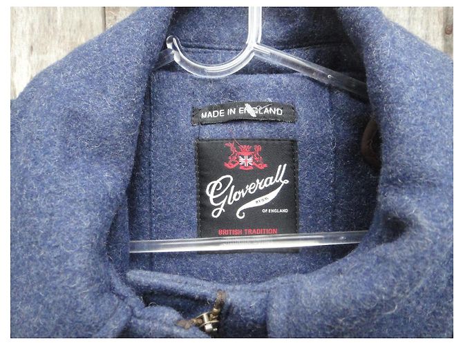 Cappotto duffle Gloverall blu lana e nylon - vista 3