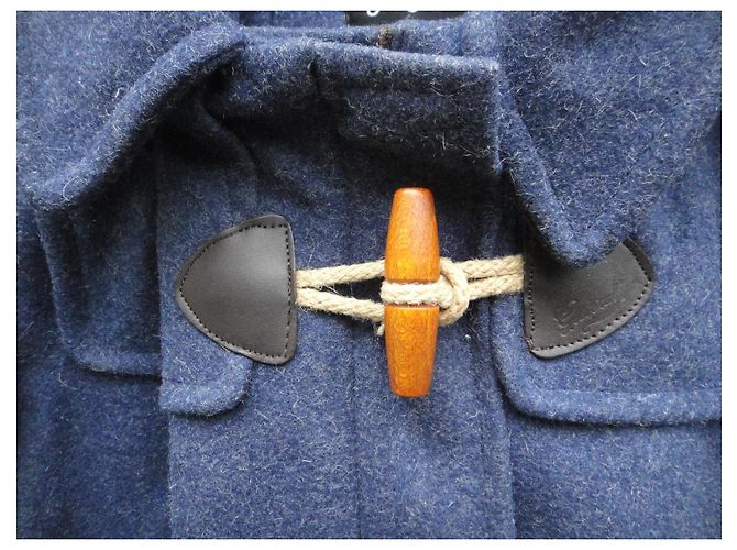 Cappotto duffle Gloverall blu lana e nylon - vista 5