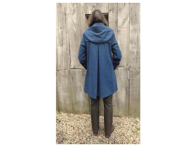 Cappotto duffle Gloverall blu lana e nylon - vista 8