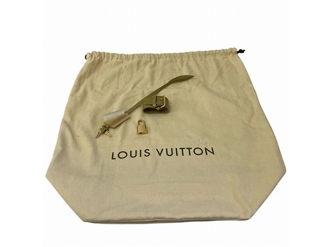 Borsa Louis Vuitton Monogram Fascination Lockit Bouclette Grigio Senape - vista 5