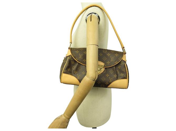 NEW LOUIS VUITTON BEVERLY MM M40121 MONOGRAM CANVAS HAND BAG Brown - view 6