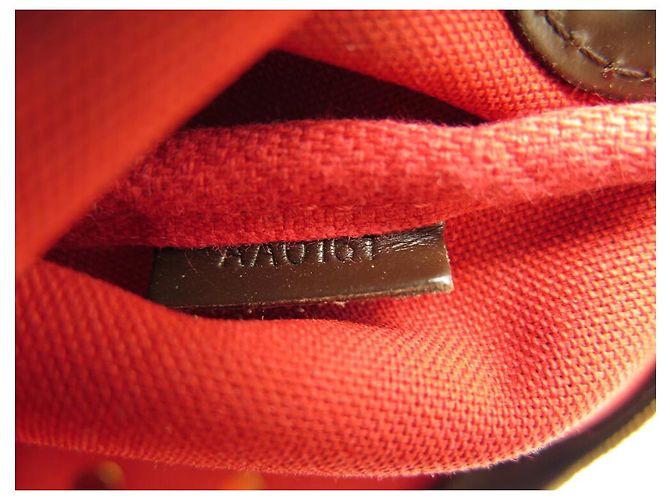 LOUIS VUITTON POCHETTE EVA N55213 IN CANVAS DAMIER EBENE CLUTCH Marrone - vista 12