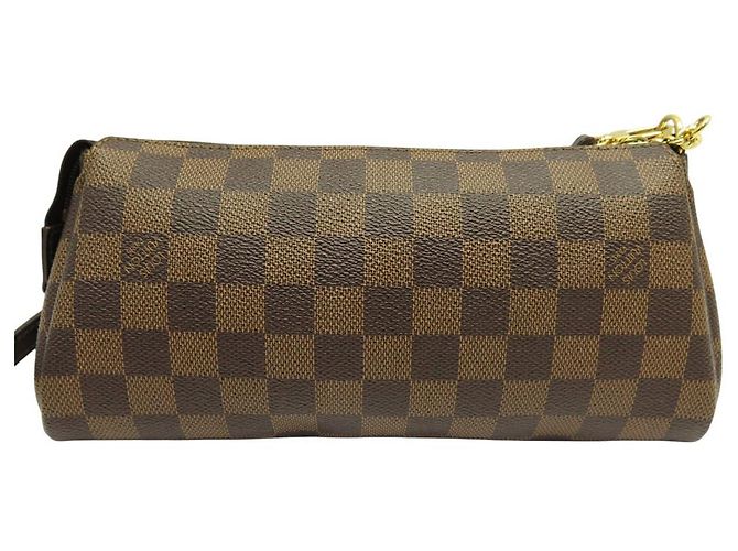 LOUIS VUITTON POCHETTE EVA N55213 IN CANVAS DAMIER EBENE CLUTCH Marrone - vista 2