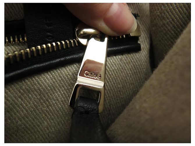 Chloé NUOVO BORSO A MANO CHLOE PENELOPE IN PELLE GRAIN NERA CON TRACOLLA - vista 12