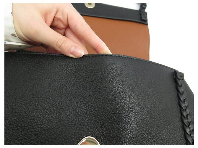 Chloé NUOVO BORSO A MANO CHLOE PENELOPE IN PELLE GRAIN NERA CON TRACOLLA - vista 17