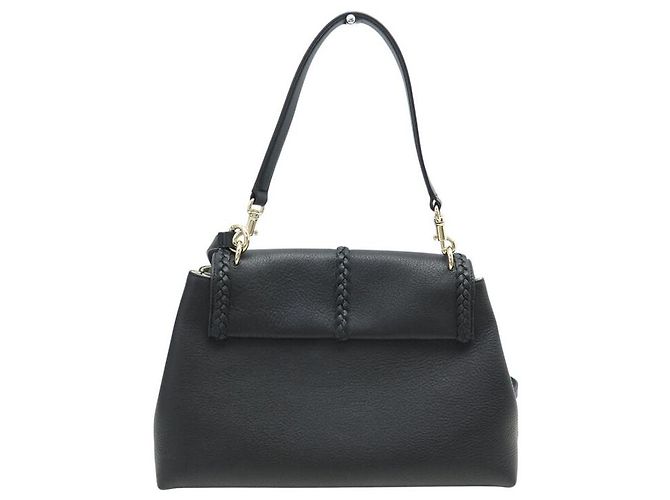 Chloé NUOVO BORSO A MANO CHLOE PENELOPE IN PELLE GRAIN NERA CON TRACOLLA - vista 2