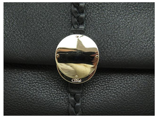 Chloé NUOVO BORSO A MANO CHLOE PENELOPE IN PELLE GRAIN NERA CON TRACOLLA - vista 4