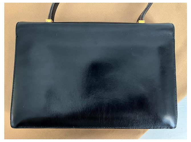 Hermès Piano Tasche – Schwarze Box – Vintage - Ansicht 16