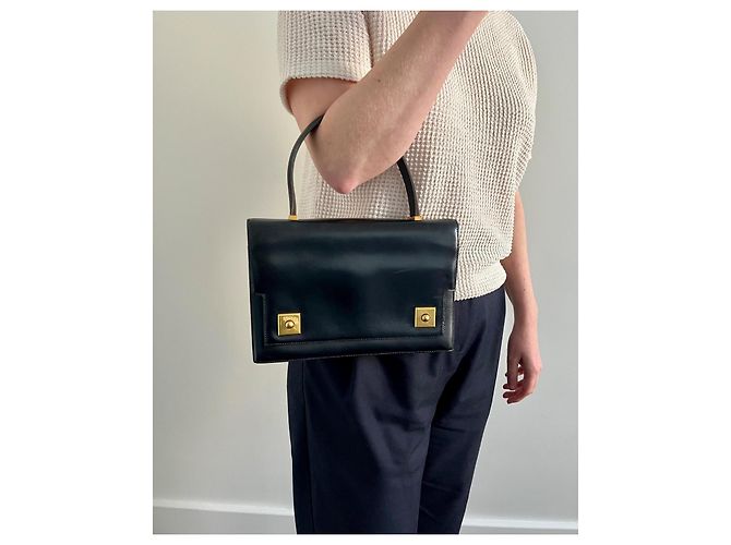 Hermès Piano Tasche – Schwarze Box – Vintage - Ansicht 18