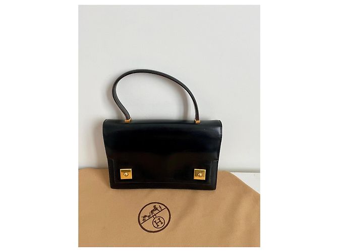 Hermès Piano Tasche – Schwarze Box – Vintage - Ansicht 3