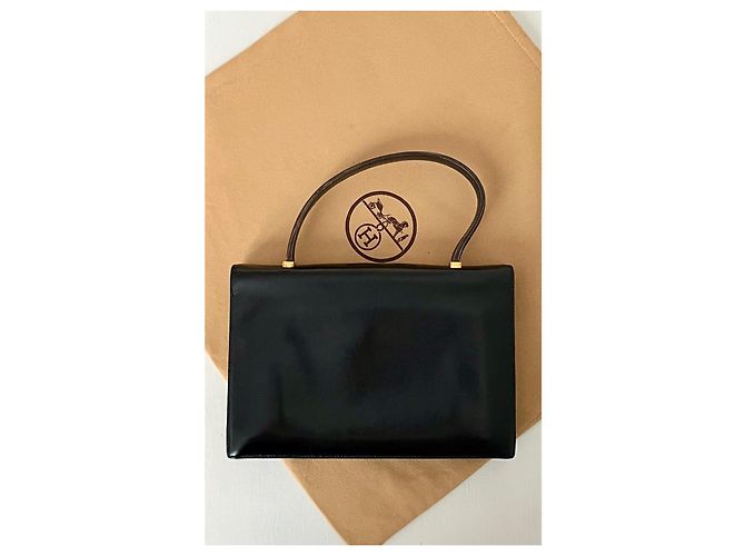 Hermès Piano Tasche – Schwarze Box – Vintage - Ansicht 4