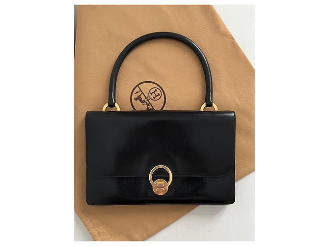 Anello Borsa Hermès – Scatola Nera – Anno 1957 (Marchio M) Nero - vista 2