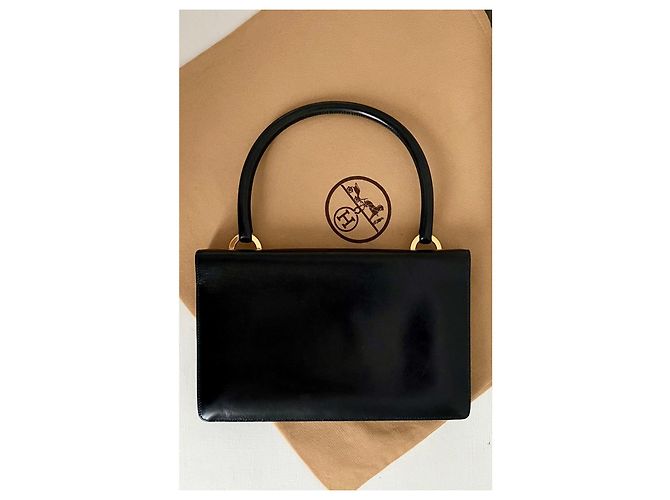 Anello Borsa Hermès – Scatola Nera – Anno 1957 (Marchio M) Nero - vista 4