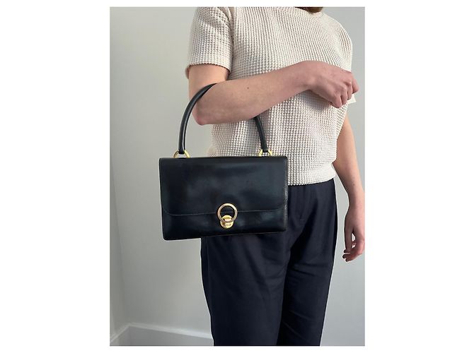 Anello Borsa Hermès – Scatola Nera – Anno 1957 (Marchio M) Nero - vista 7