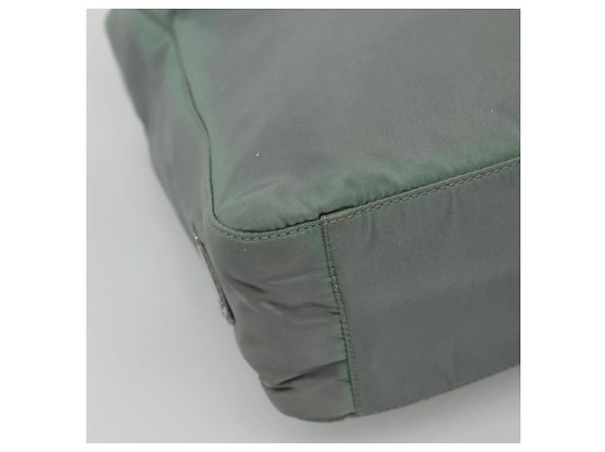 PRADA Borsa a mano in nylon verde Auth bs23688 - vista 15