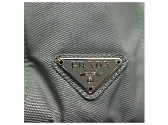 PRADA Borsa a mano in nylon verde Auth bs23688 - vista 18