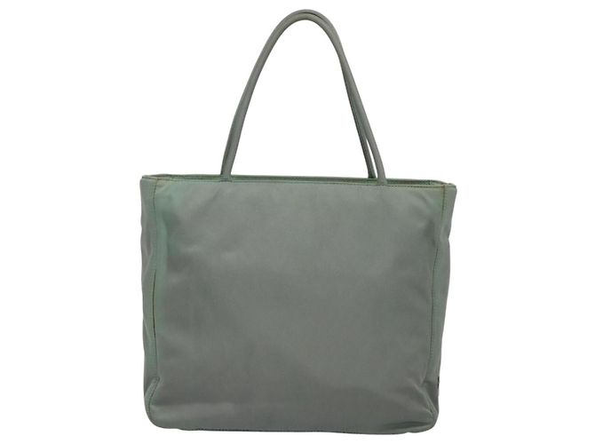 PRADA Borsa a mano in nylon verde Auth bs23688 - vista 2