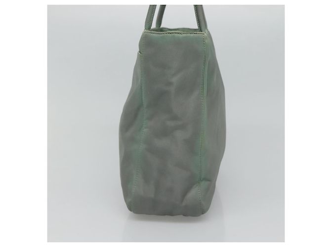 PRADA Borsa a mano in nylon verde Auth bs23688 - vista 4