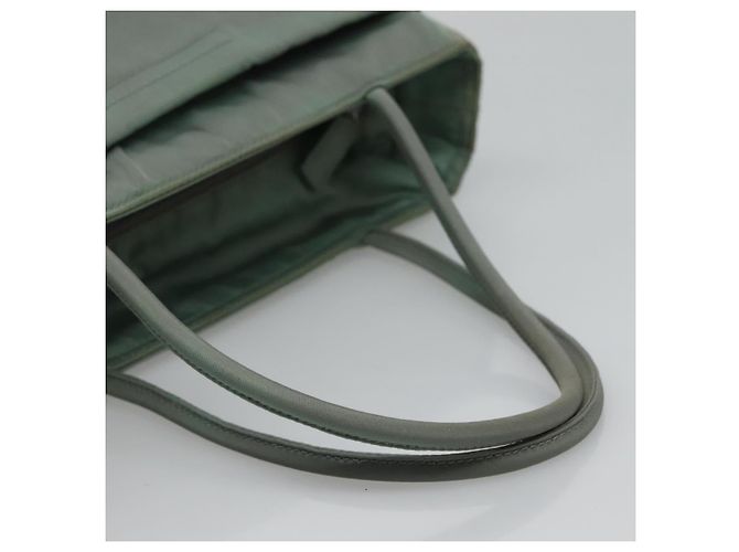 PRADA Borsa a mano in nylon verde Auth bs23688 - vista 7