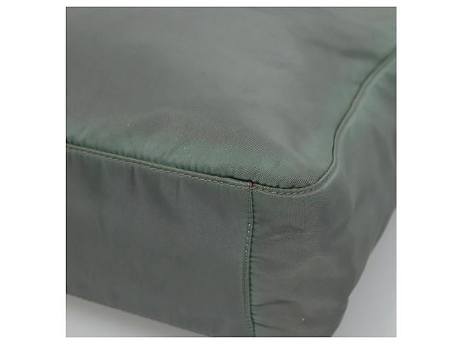 PRADA Borsa a mano in nylon verde Auth bs23688 - vista 8