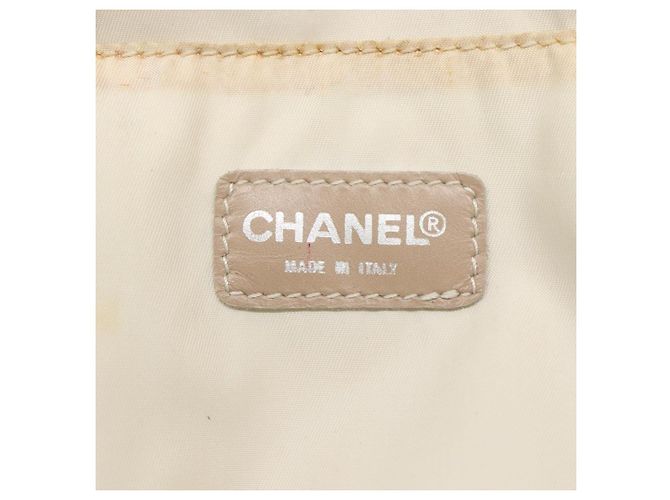 CHANEL Nuova linea da viaggio Borsa a mano in nylon beige CC Auth ti2897 - vista 15