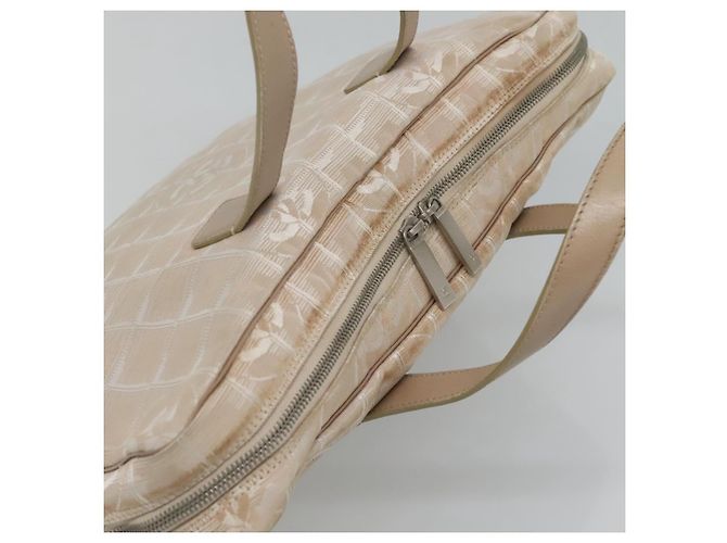 CHANEL Nuova linea da viaggio Borsa a mano in nylon beige CC Auth ti2897 - vista 6