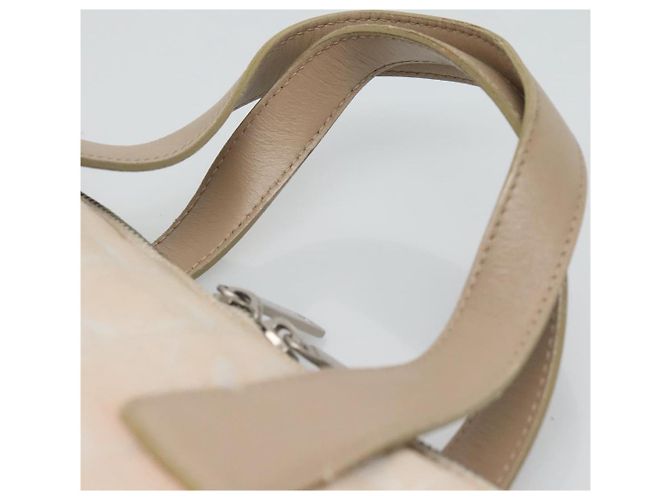CHANEL Nuova linea da viaggio Borsa a mano in nylon beige CC Auth ti2897 - vista 8