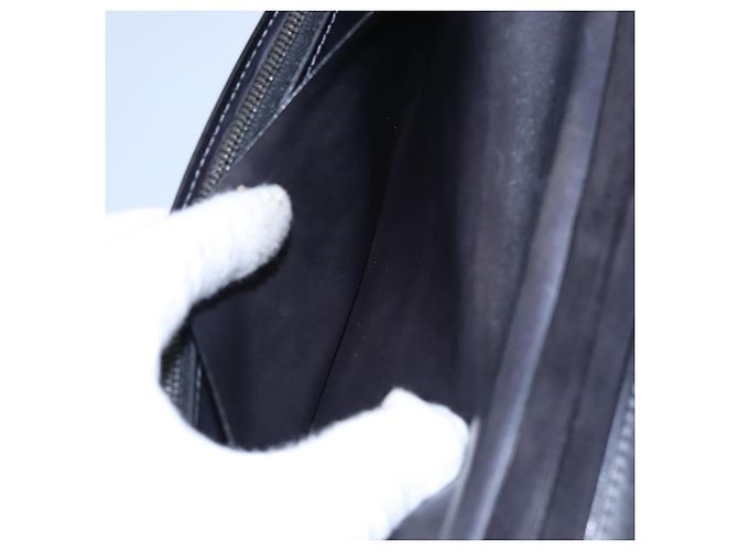 Cartera Larga Berluti de Cuero Negro Auth bs23508 - vista 18