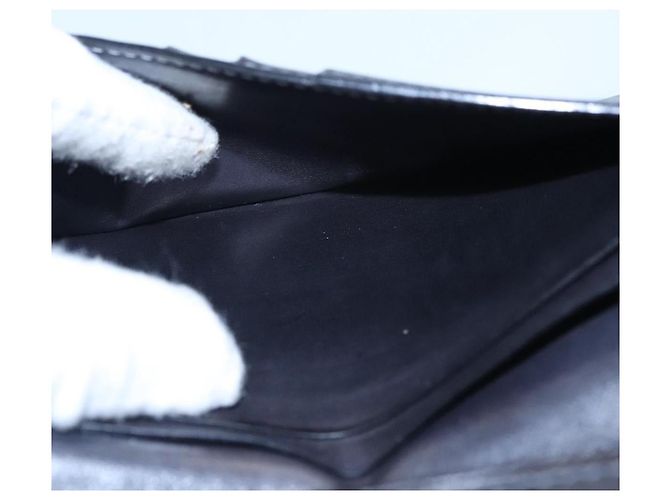 Cartera Larga Berluti de Cuero Negro Auth bs23508 - vista 20