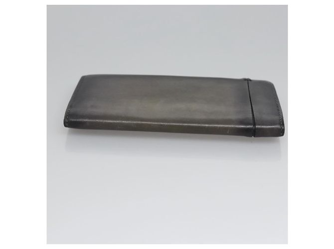 Cartera Larga Berluti de Cuero Negro Auth bs23508 - vista 4