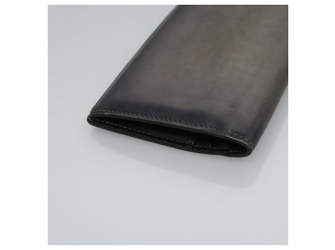 Cartera Larga Berluti de Cuero Negro Auth bs23508 - vista 5