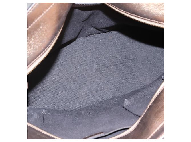 Bolsa de mão em PVC couro bege xadrez Nova da BURBERRY ouro Auth EC786 Dourado - vista 12