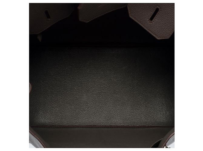 Hermès HERMES Birkin 35 Tasche aus grauem Leder - 102586 - Ansicht 9