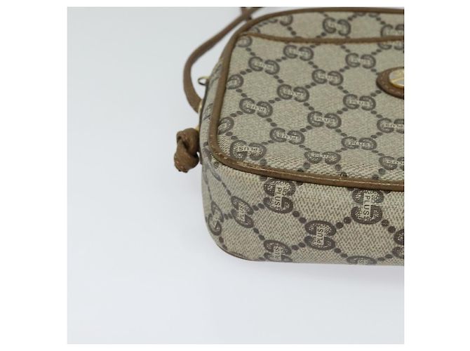 GUCCI GG Plus Supreme Schultertasche PVC Beige Auth BA725 - Ansicht 10