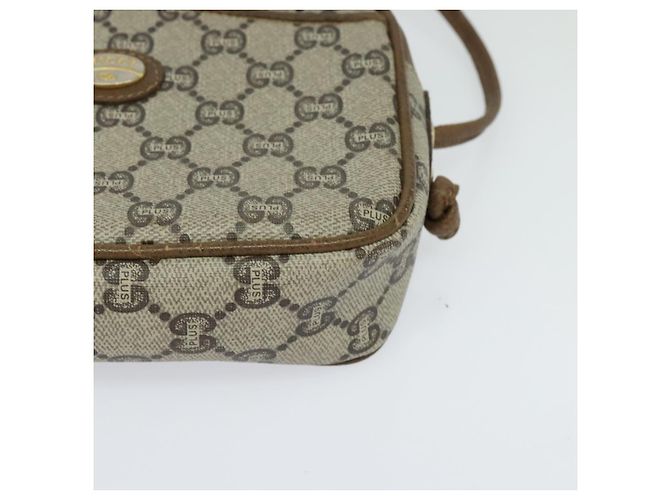GUCCI GG Plus Supreme Schultertasche PVC Beige Auth BA725 - Ansicht 11