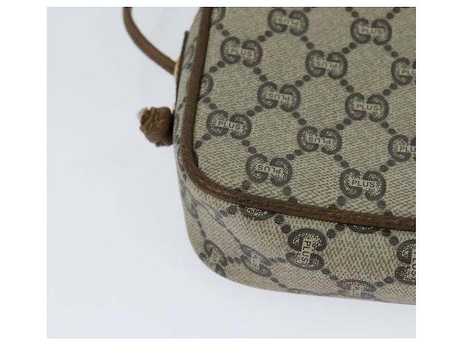 GUCCI GG Plus Supreme Schultertasche PVC Beige Auth BA725 - Ansicht 12