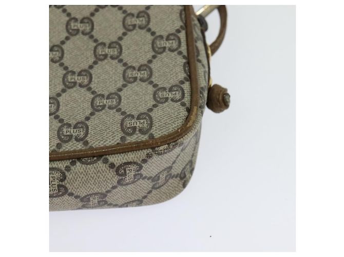 GUCCI GG Plus Supreme Schultertasche PVC Beige Auth BA725 - Ansicht 13