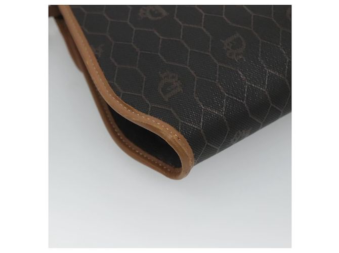 Borsa a spalla in tela a nido d'ape PVC nera Christian Dior Auth bs23609 - vista 13