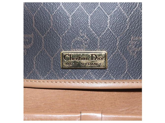 Borsa a spalla in tela a nido d'ape PVC nera Christian Dior Auth bs23609 - vista 15