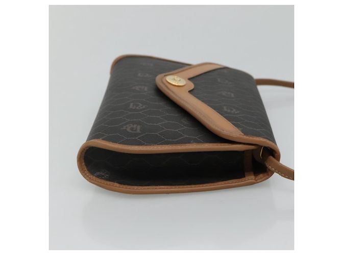 Borsa a spalla in tela a nido d'ape PVC nera Christian Dior Auth bs23609 - vista 4