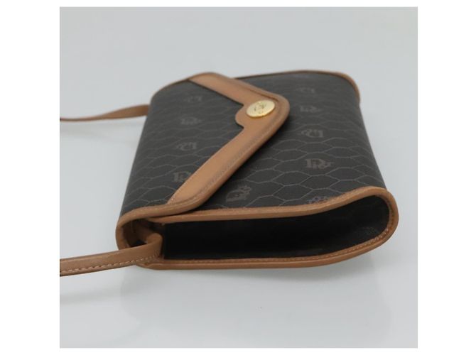 Borsa a spalla in tela a nido d'ape PVC nera Christian Dior Auth bs23609 - vista 5