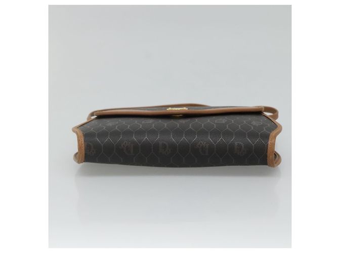 Borsa a spalla in tela a nido d'ape PVC nera Christian Dior Auth bs23609 - vista 9