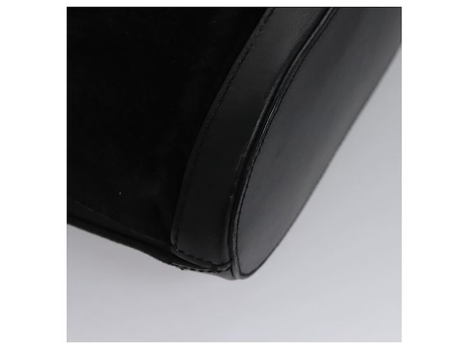 Céline Borsa a Spalla CELINE in Camoscio Nero Auth KD203 - vista 10