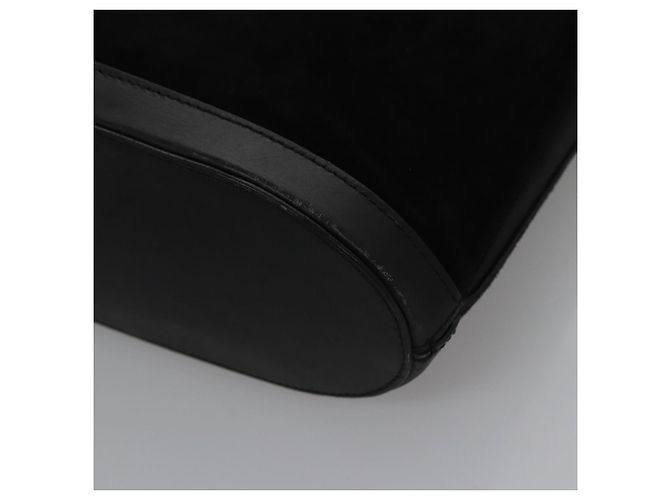 Céline Borsa a Spalla CELINE in Camoscio Nero Auth KD203 - vista 13