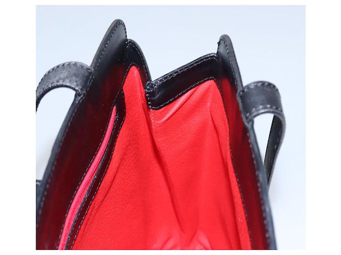 Céline Borsa a Spalla CELINE in Camoscio Nero Auth KD203 - vista 17