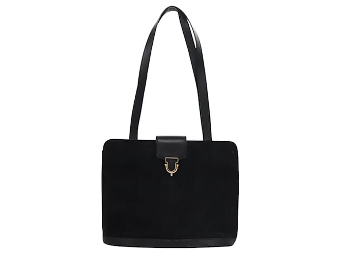 Céline Borsa a Spalla CELINE in Camoscio Nero Auth KD203 - vista 2