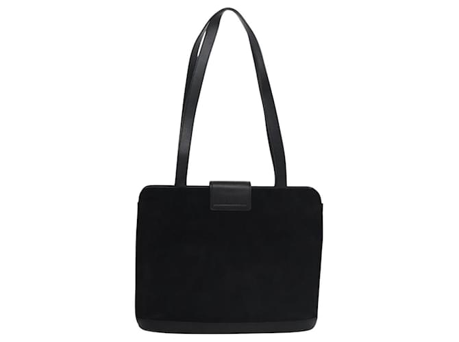 Céline Borsa a Spalla CELINE in Camoscio Nero Auth KD203 - vista 3