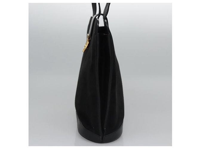 Céline Borsa a Spalla CELINE in Camoscio Nero Auth KD203 - vista 4