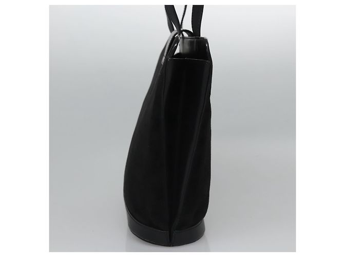 Céline Borsa a Spalla CELINE in Camoscio Nero Auth KD203 - vista 5
